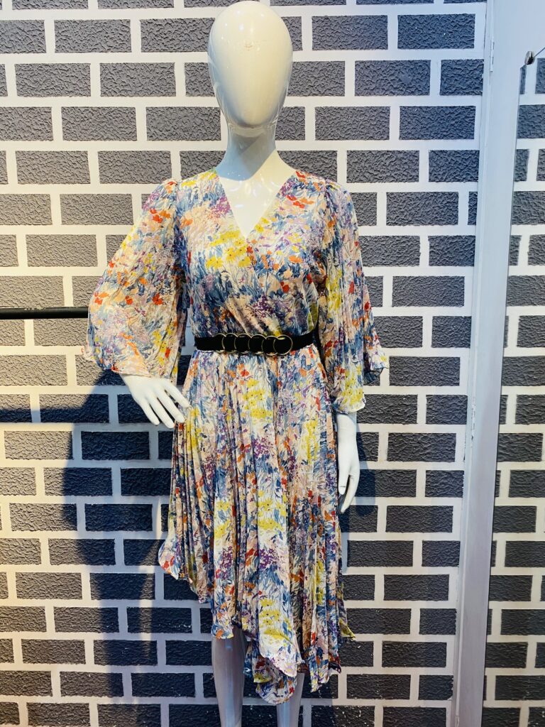 Multi Colour Midi with Belt