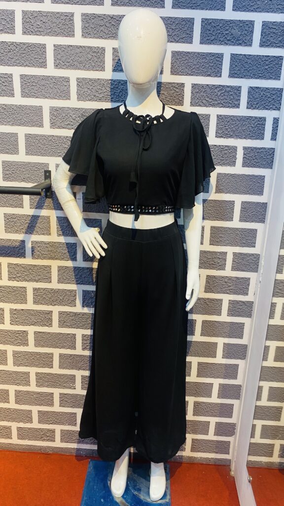 BLACK Partywear Three Piece Co-Ords