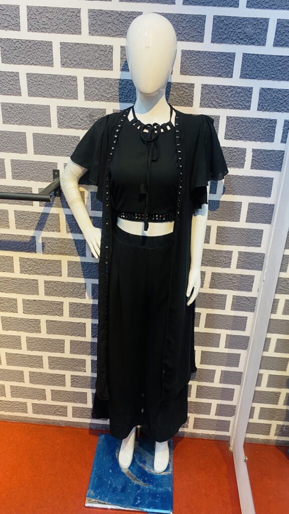 BLACK Partywear Three Piece Co-Ords