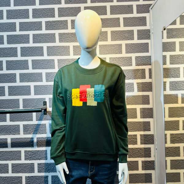 Dark Green oversize Printed drop Shoulder T-shirt