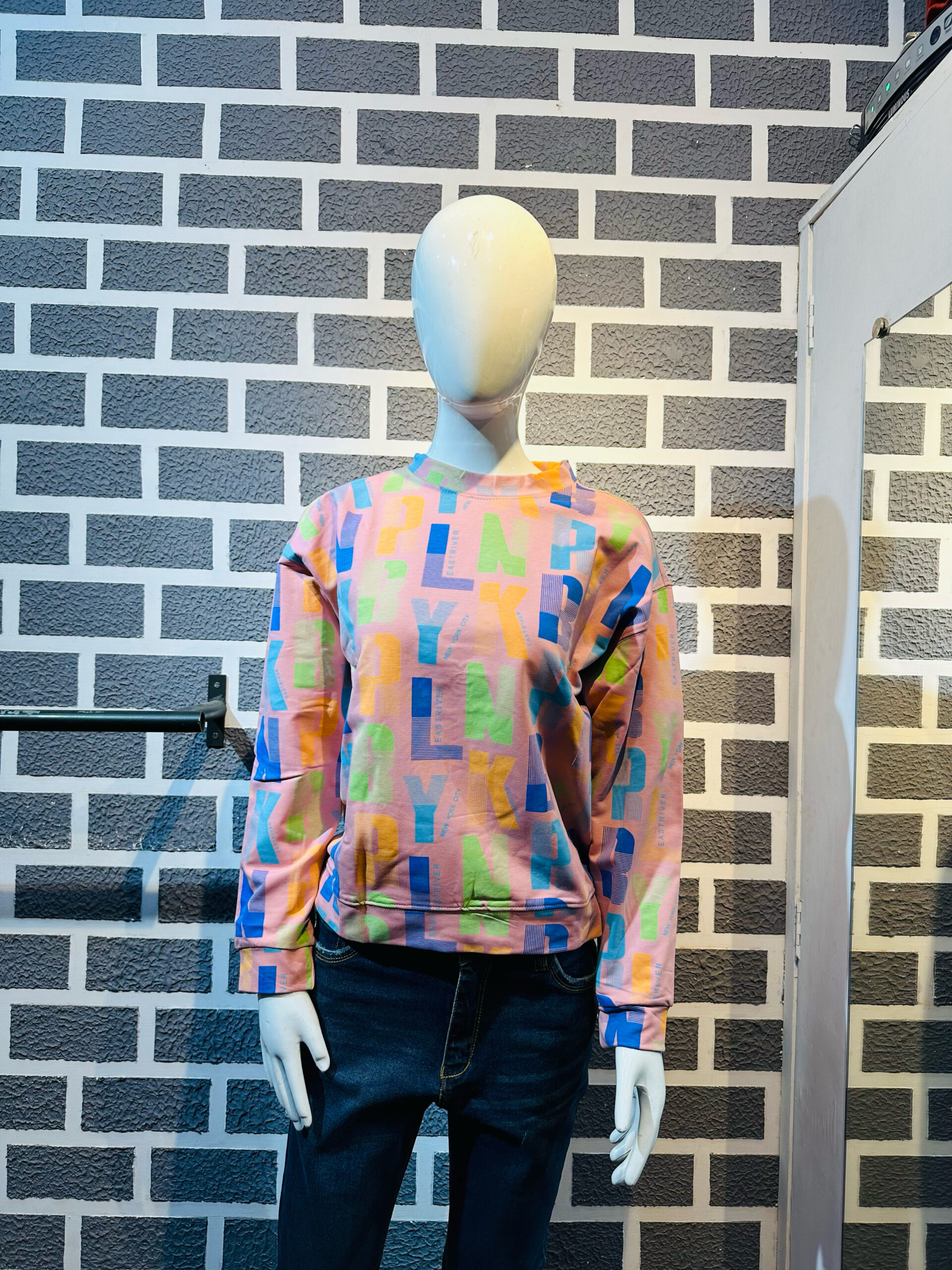 Pink oversize Printed drop Shoulder T-shirt