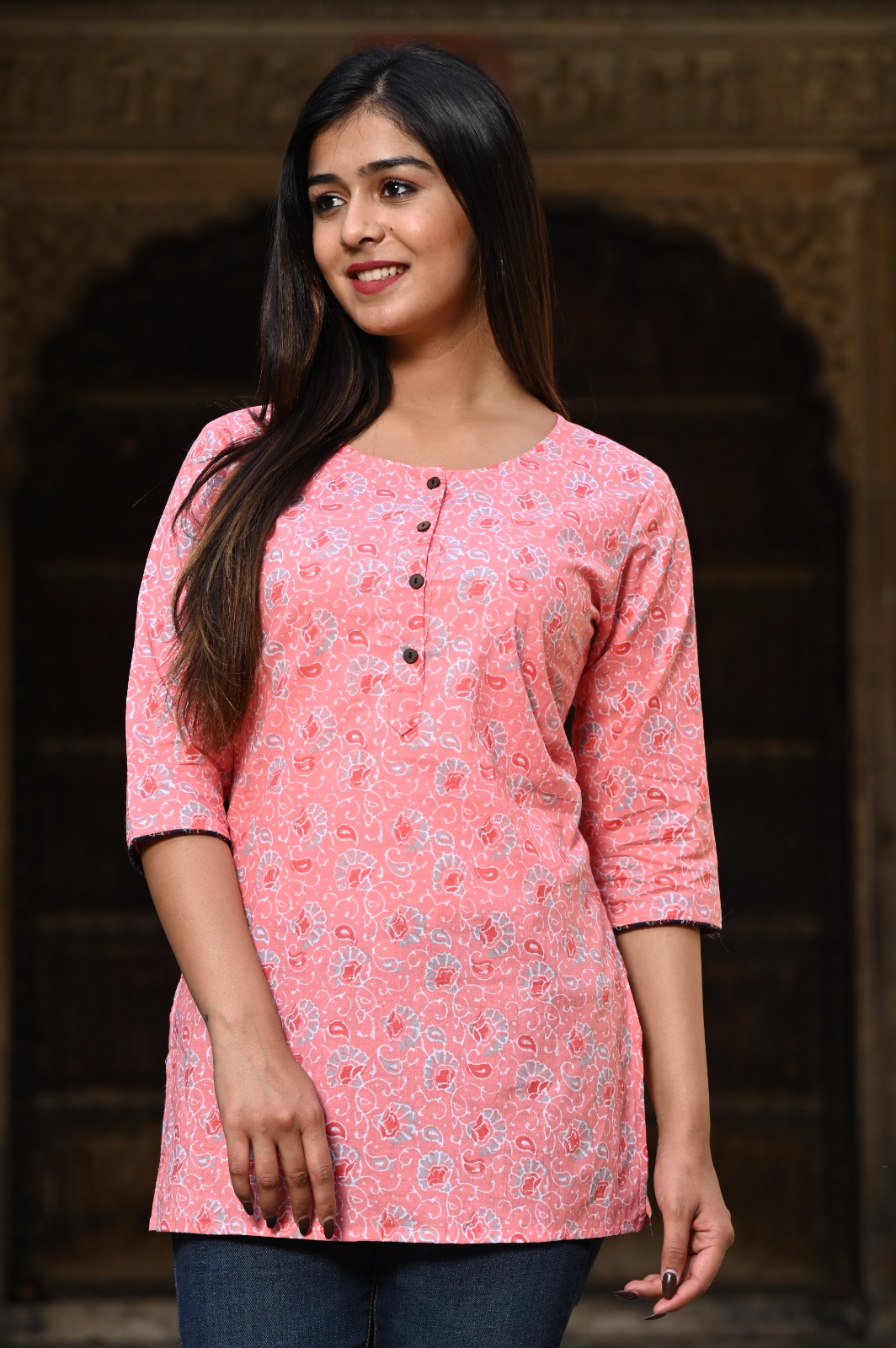 Rajasthani Hand Block Print Cotton Top