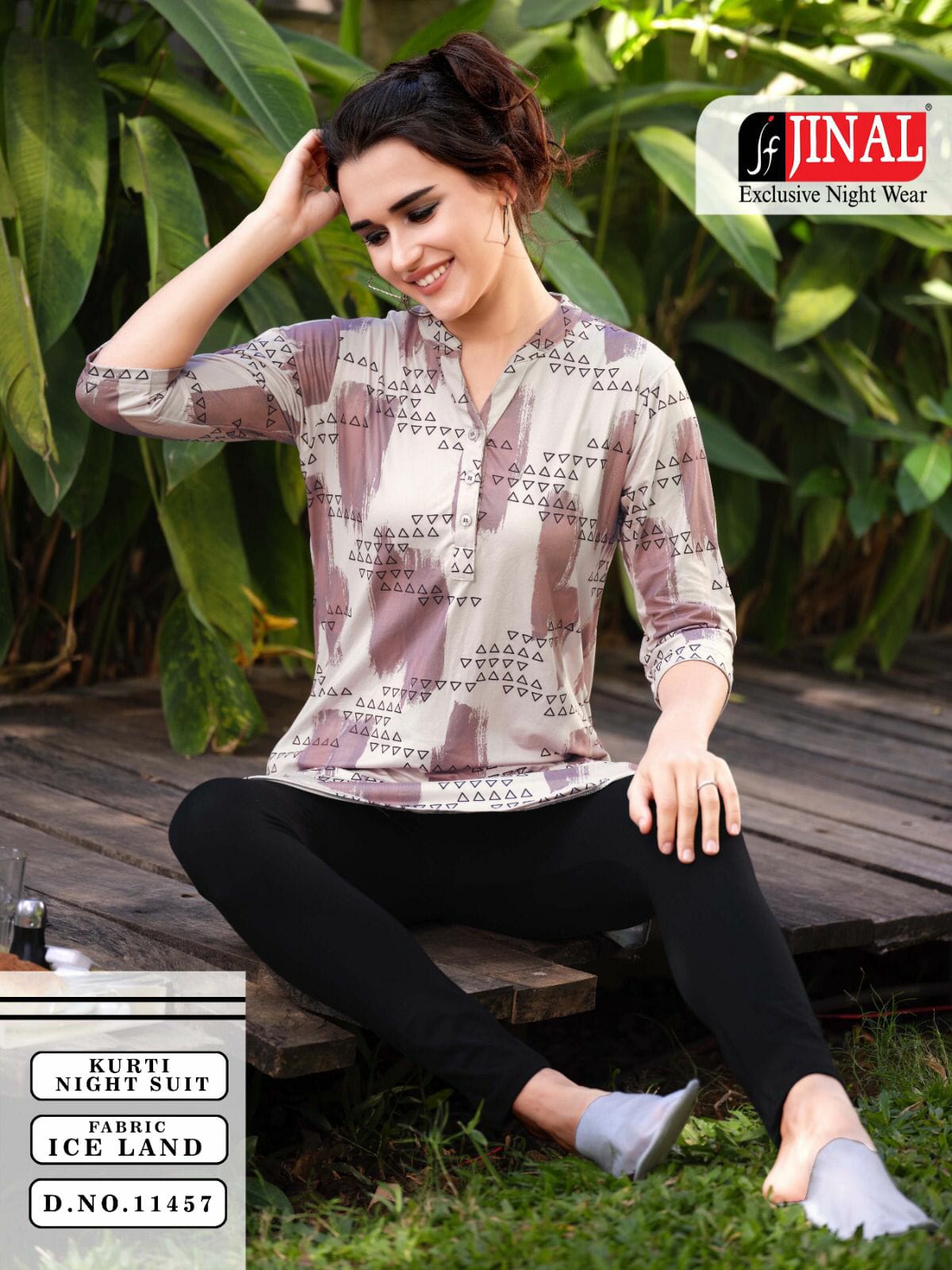 Kurta Style Nightsuit For Women