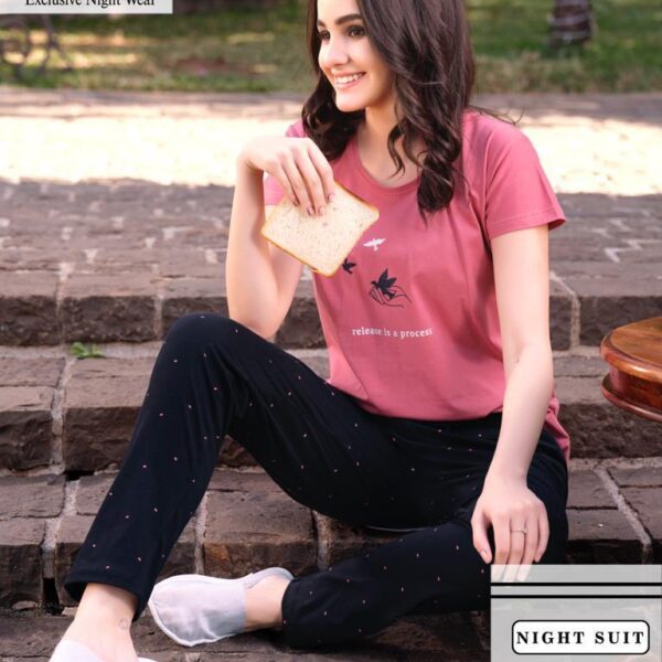 PINK NIGHTSUIT FOR WOMEN