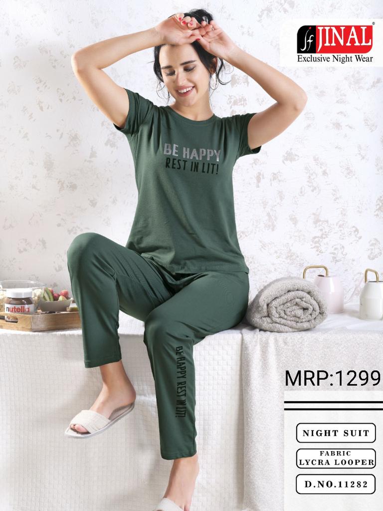 Green Nightsuit For Women