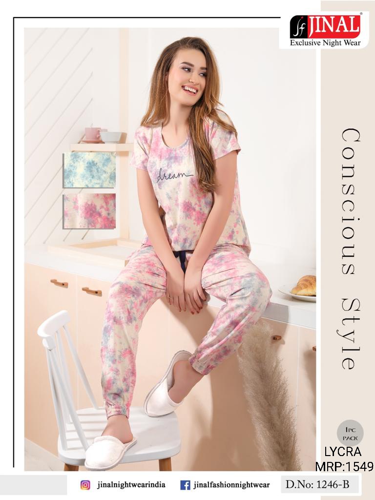 Tie & Dye Nightsuit For Women