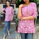 Floral Rajasthani Hand Block Print Cotton Top