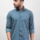 Rajasthani Hand Block Print Cotton Full Sleeve Shirt